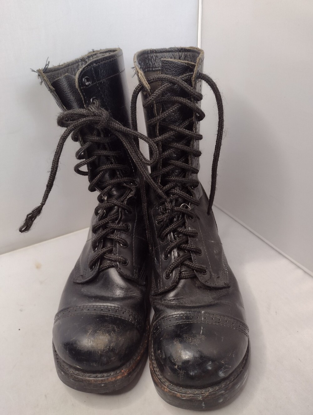 Vintage Corcoran 1500 Men’s Original Jump Boots Black Leather Size 9 D USA